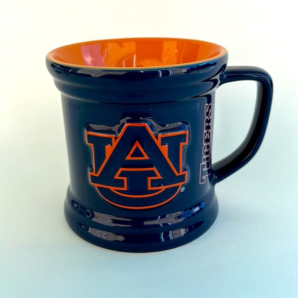 Auburn University Tigers Coffee Mug Navy Orange NEW - Picture 1 of 6